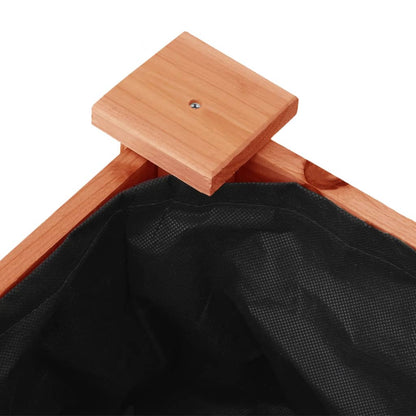 Pflanzkübel mit Einsatz und Rollen Braun 118x59x80cm Tannenholz