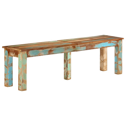 Bank 160x35x46 cm Massivholz Altholz