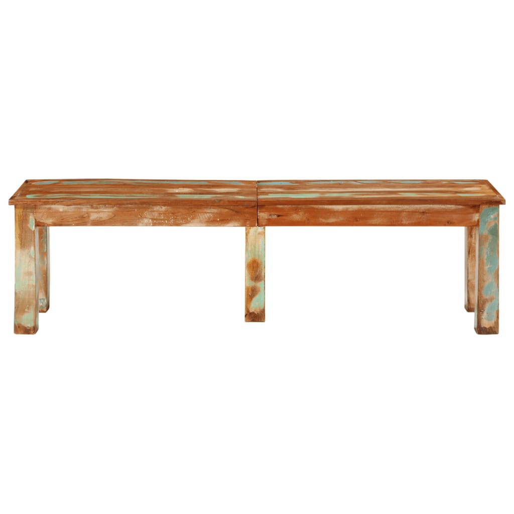 Bank 160x35x46 cm Massivholz Altholz
