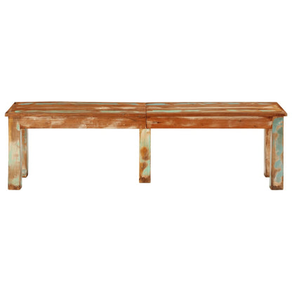 Bank 160x35x46 cm Massivholz Altholz