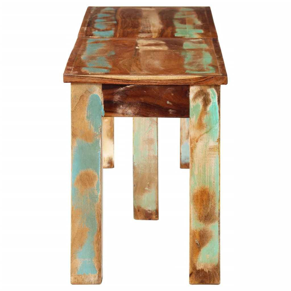 Bank 160x35x46 cm Massivholz Altholz