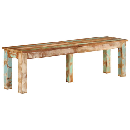 Bank 160x35x46 cm Massivholz Altholz