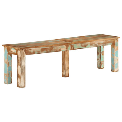 Bank 160x35x46 cm Massivholz Altholz