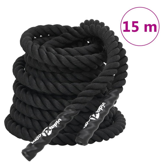 Trainingsseil Schwarz 15 m 11 kg Polyester
