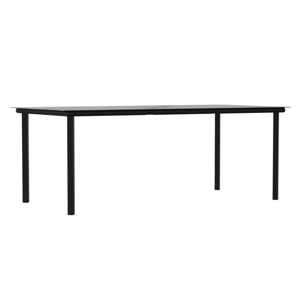 9-tlg. Garten-Essgruppe mit Kissen Poly Rattan und Stahl