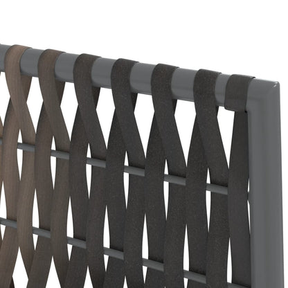 5-tlg. Garten-Essgruppe mit Kissen Poly Rattan und Stahl