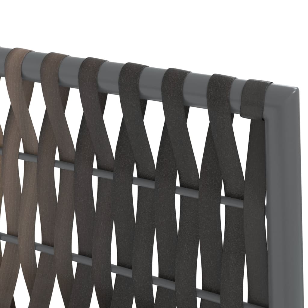 5-tlg. Garten-Essgruppe mit Kissen Poly Rattan und Stahl