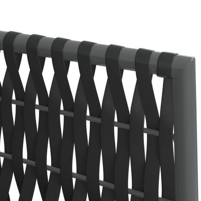 7-tlg. Garten-Essgruppe mit Kissen Poly Rattan und Stahl