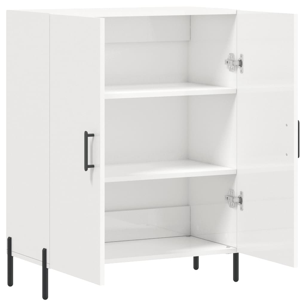Sideboard Hochglanz-Weiß 69,5x34x90 cm Holzwerkstoff