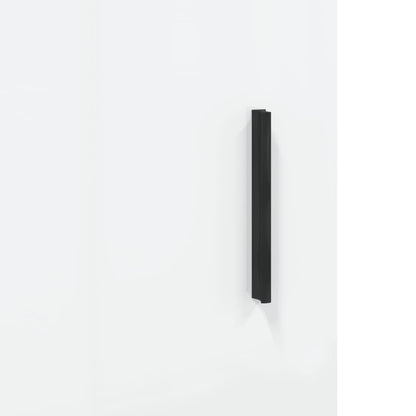 Skænk Højglans Hvid 69,5x34x90 cm Træmateriale