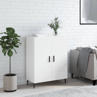 Skænk Højglans Hvid 69,5x34x90 cm Træmateriale