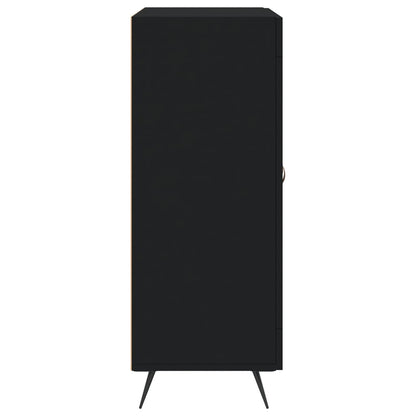Skænk Sort 69,5x34x90 cm Træ Materiale