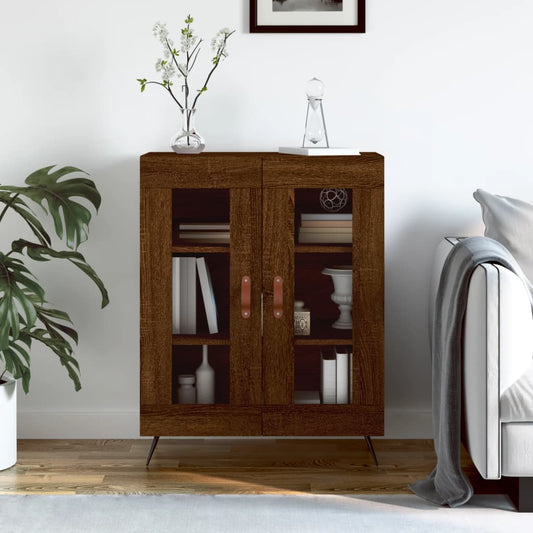 Sideboard Braun Eichen-Optik 69,5x34x90 cm Holzwerkstoff