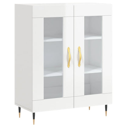 Sideboard Hochglanz-Weiß 69,5x34x90 cm Holzwerkstoff