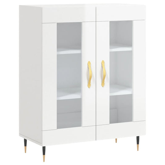 Sideboard Hochglanz-Weiß 69,5x34x90 cm Holzwerkstoff