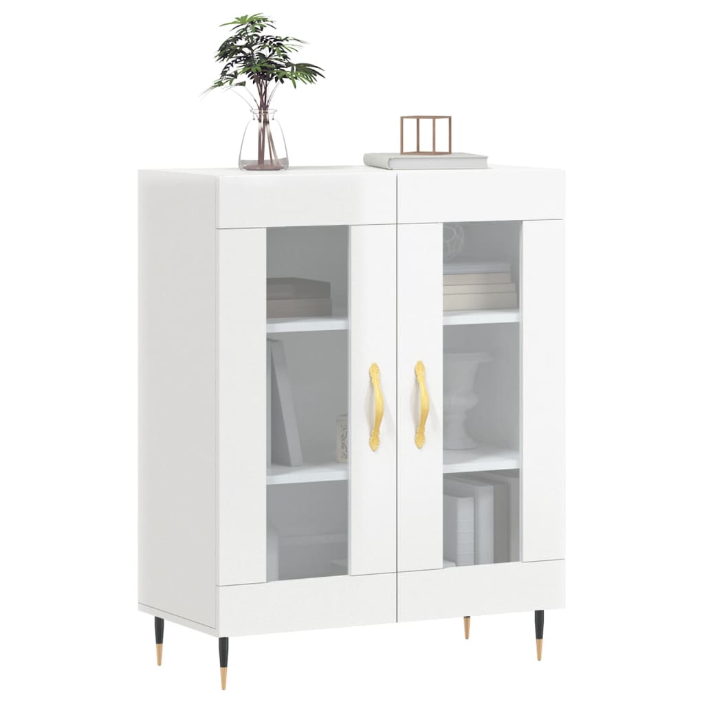 Sideboard Hochglanz-Weiß 69,5x34x90 cm Holzwerkstoff