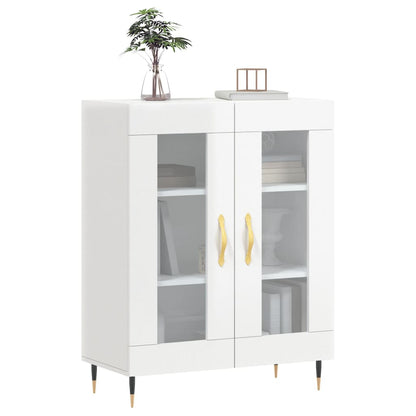 Sideboard Hochglanz-Weiß 69,5x34x90 cm Holzwerkstoff