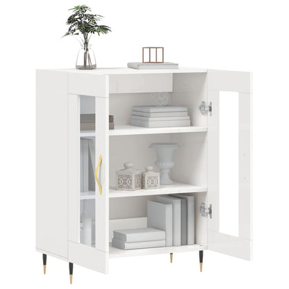 Sideboard Hochglanz-Weiß 69,5x34x90 cm Holzwerkstoff