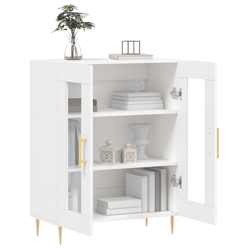 Skænk Hvid 69,5x34x90 cm Træ Materiale
