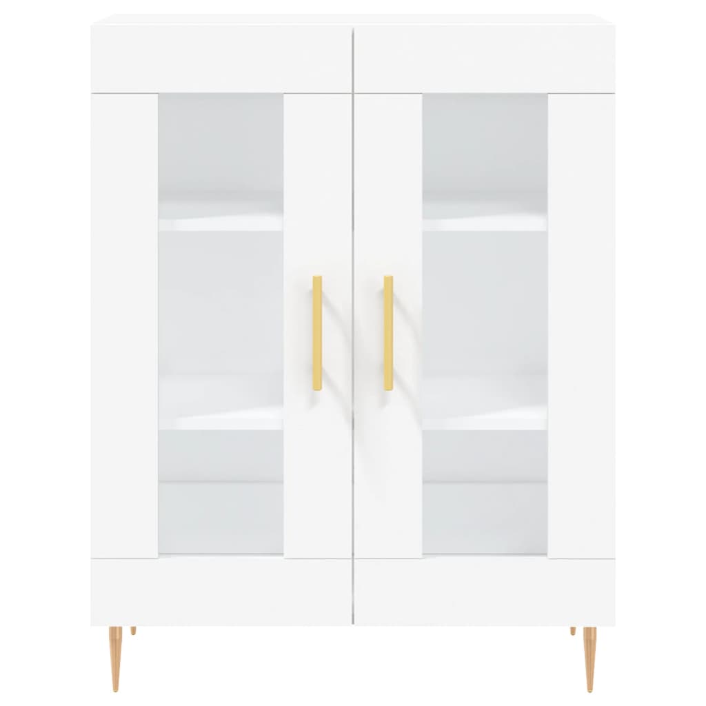 Skænk Hvid 69,5x34x90 cm Træ Materiale