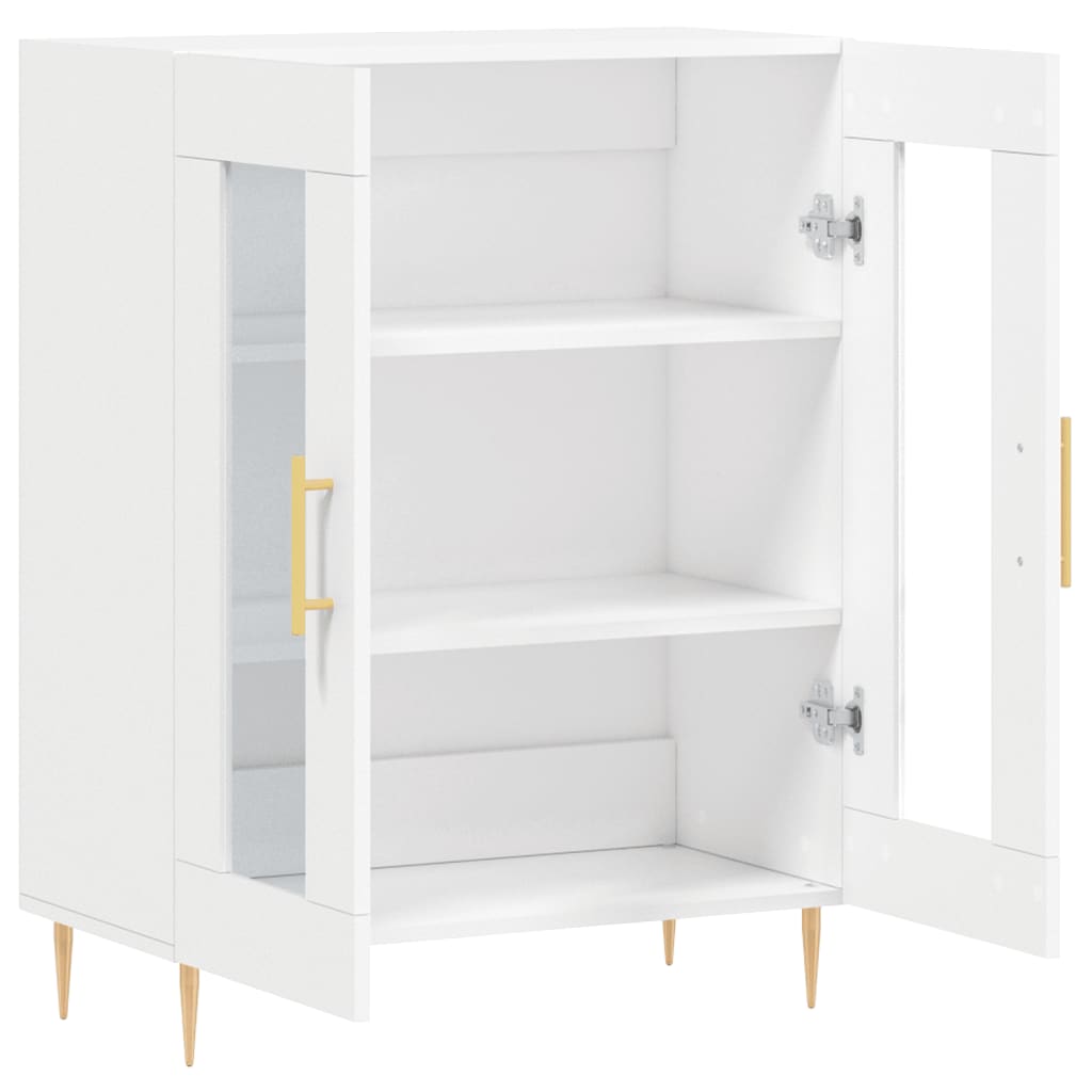 Skænk Hvid 69,5x34x90 cm Træ Materiale
