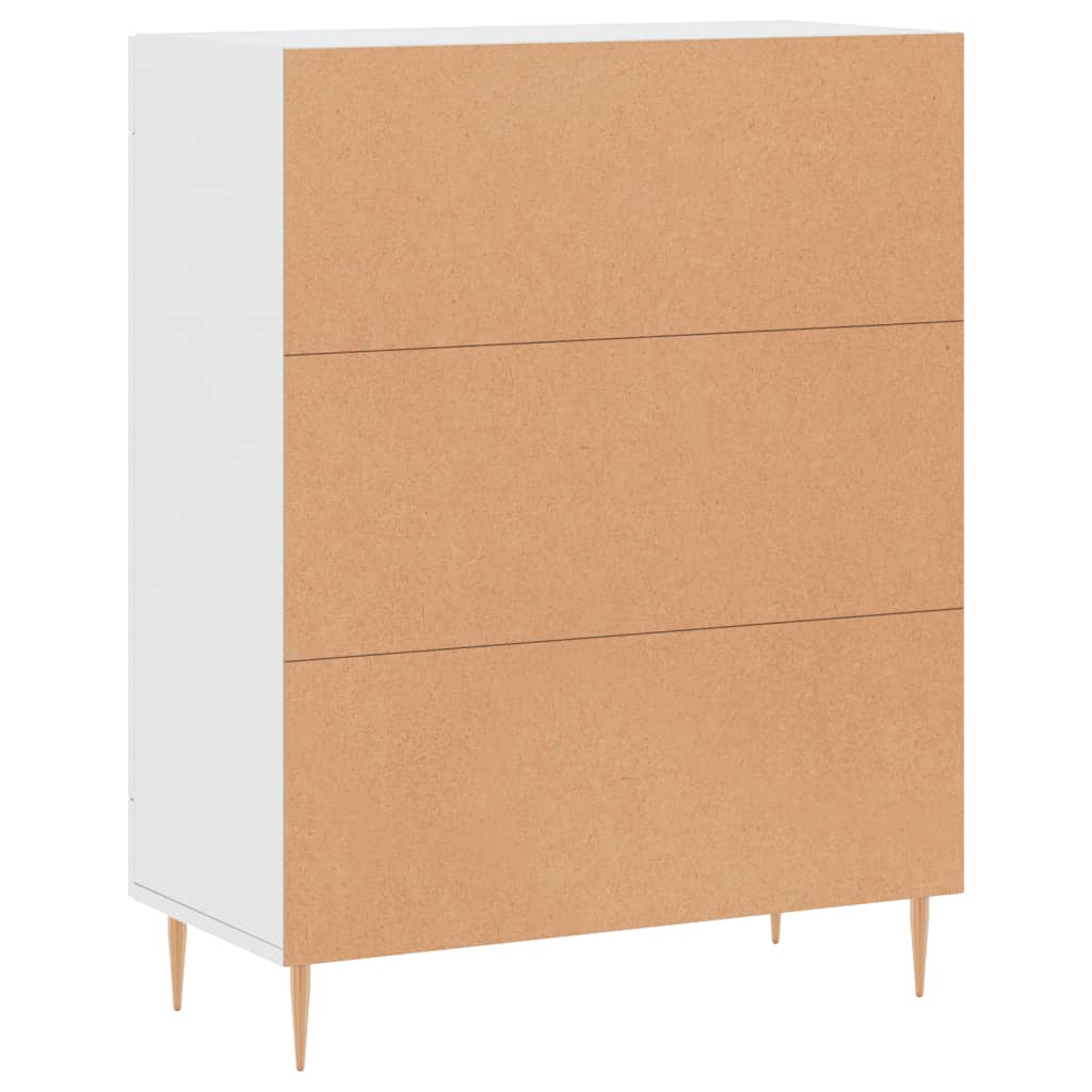 Skænk Hvid 69,5x34x90 cm Træ Materiale