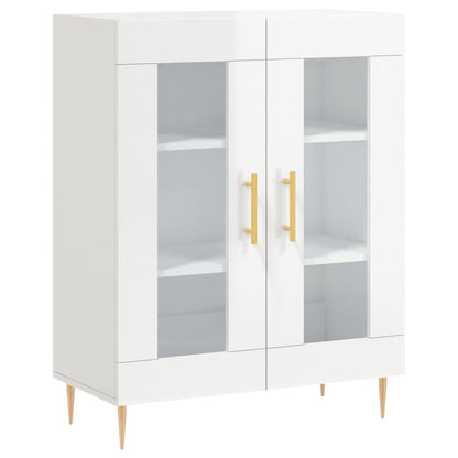 Sideboard Hochglanz-Weiß 69,5x34x90 cm Holzwerkstoff