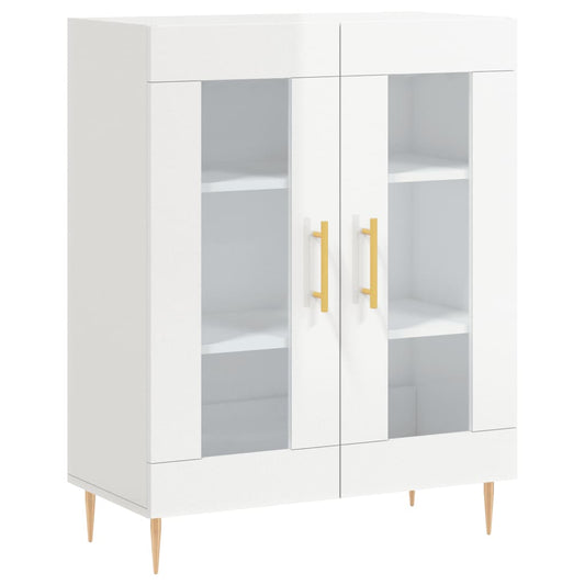 Sideboard Hochglanz-Weiß 69,5x34x90 cm Holzwerkstoff