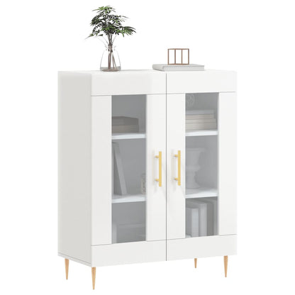 Sideboard Hochglanz-Weiß 69,5x34x90 cm Holzwerkstoff