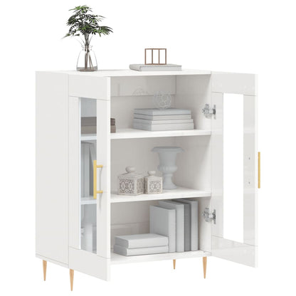 Sideboard Hochglanz-Weiß 69,5x34x90 cm Holzwerkstoff