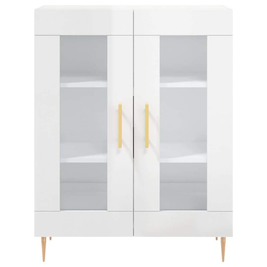 Sideboard Hochglanz-Weiß 69,5x34x90 cm Holzwerkstoff