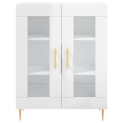 Sideboard Hochglanz-Weiß 69,5x34x90 cm Holzwerkstoff