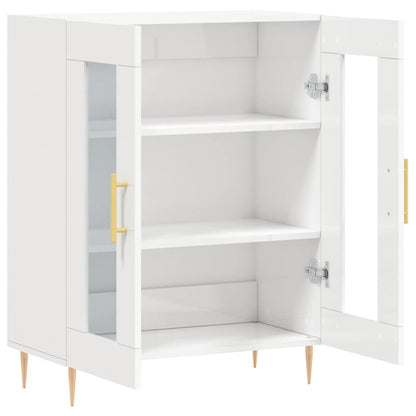 Sideboard Hochglanz-Weiß 69,5x34x90 cm Holzwerkstoff