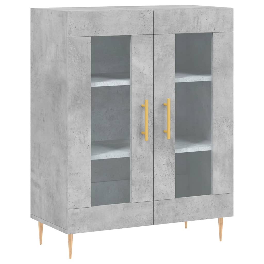 Sideboard Betongrau 69,5x34x90 cm Holzwerkstoff