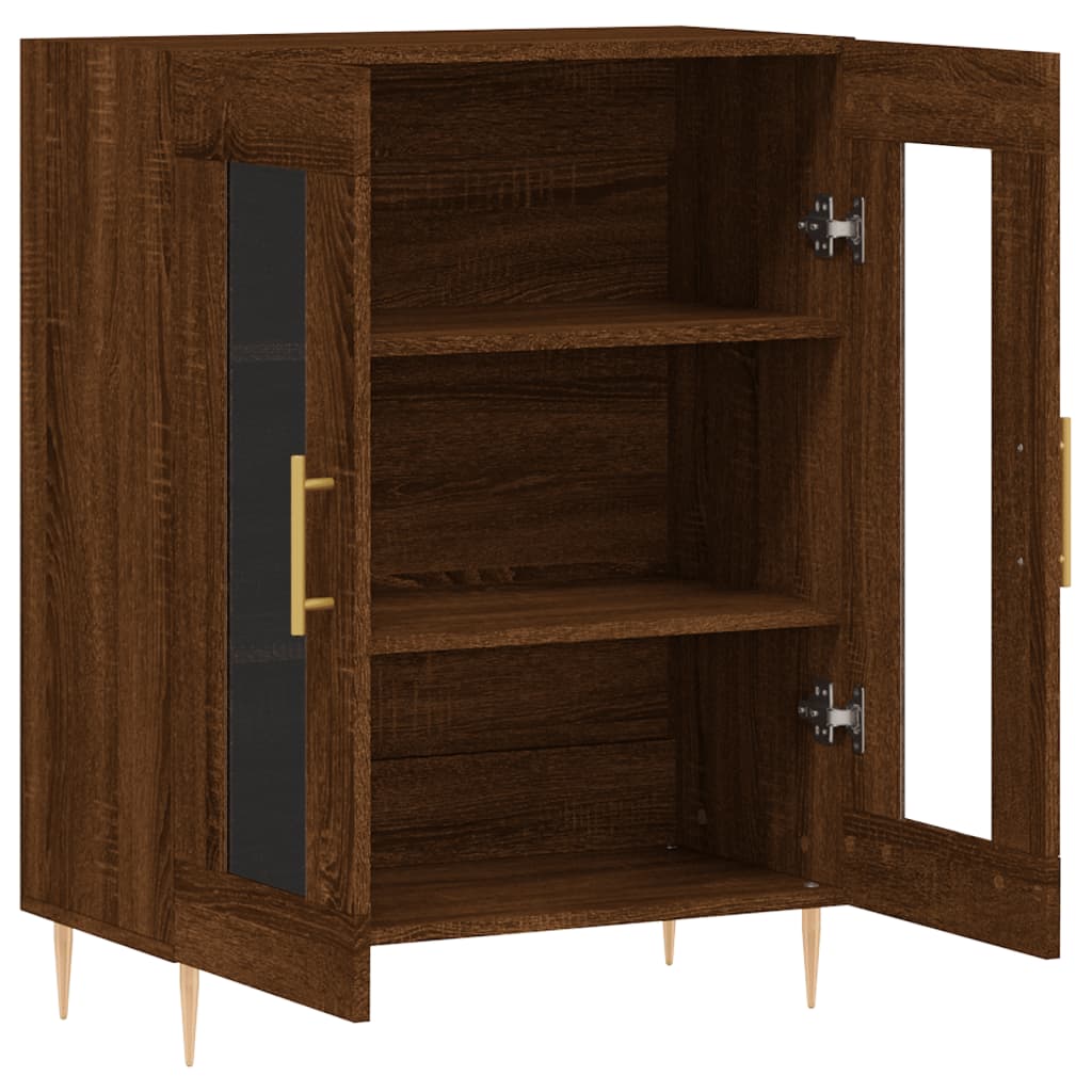 Skænk Brun Eg Look 69,5x34x90 cm Træmateriale