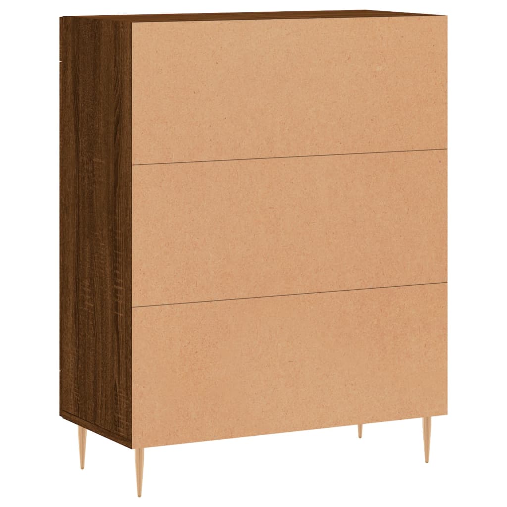 Skænk Brun Eg Look 69,5x34x90 cm Træmateriale