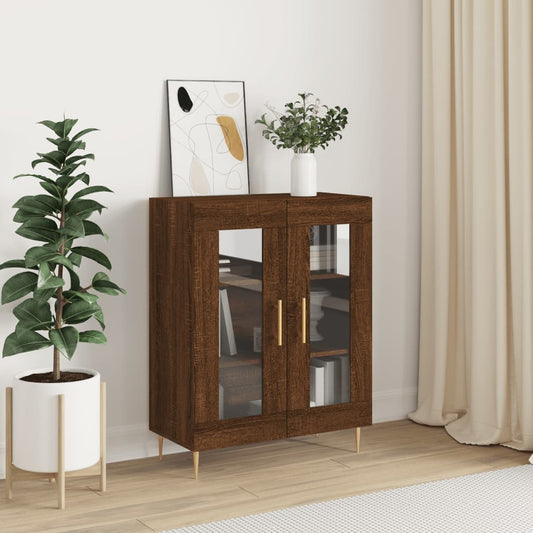 Skænk Brun Eg Look 69,5x34x90 cm Træmateriale