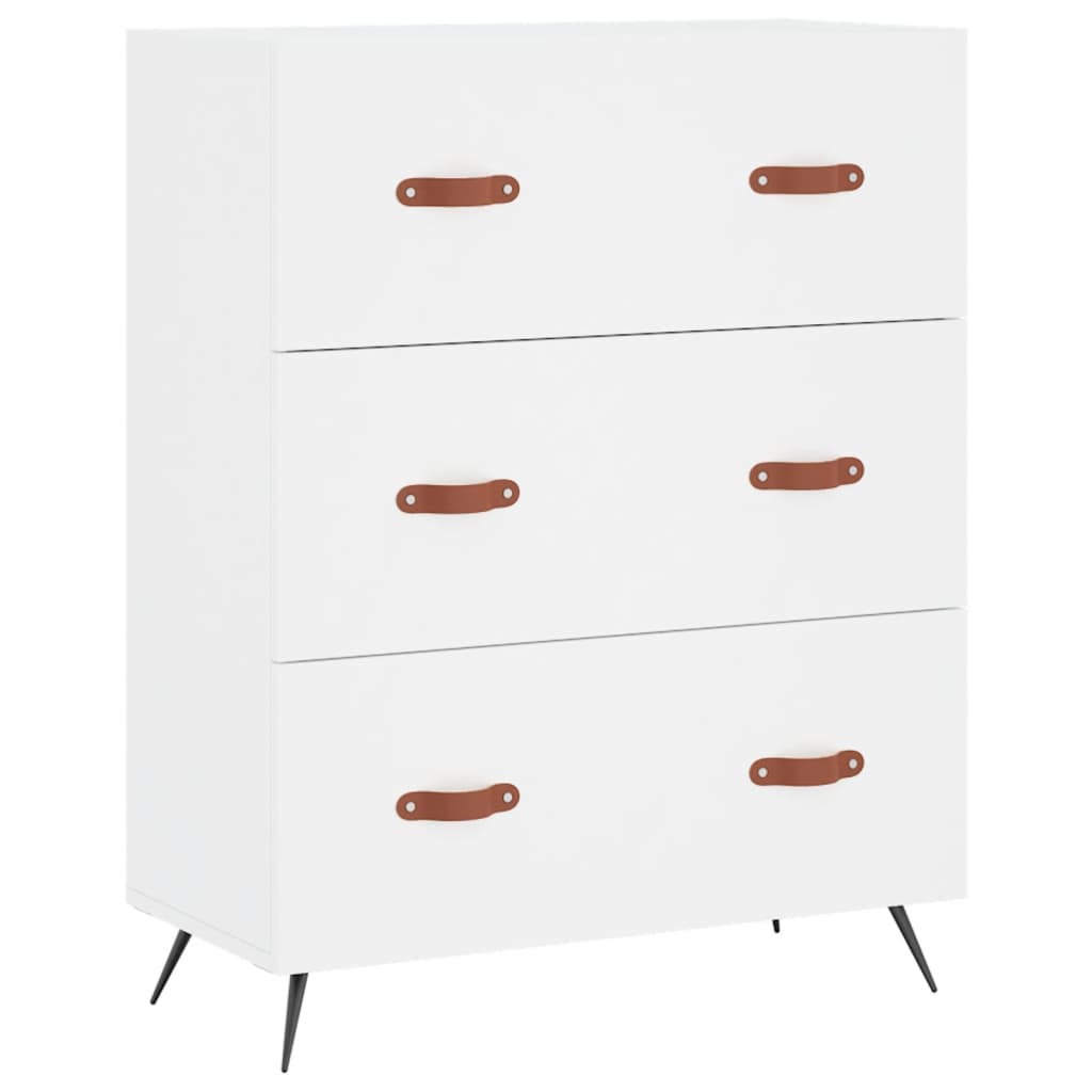 Kommode Weiß 69,5x34x90 cm Holzwerkstoff