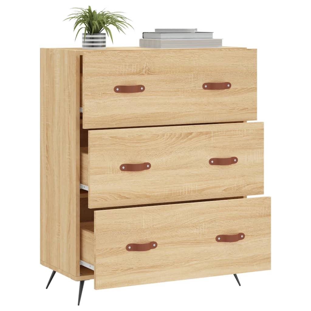 Kommode Sonoma-Eiche 69,5x34x90 cm Holzwerkstoff