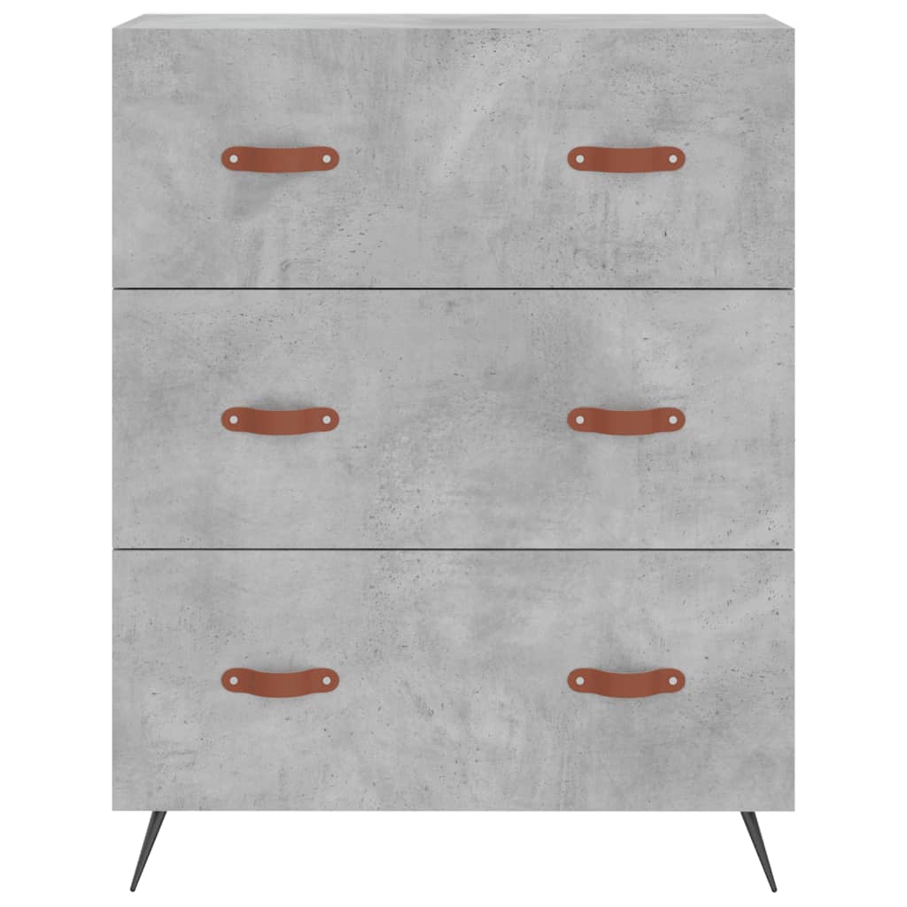 Kommode Betongrau 69,5x34x90 cm Holzwerkstoff