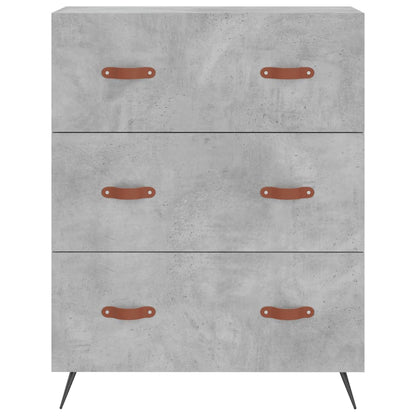 Kommode Betongrau 69,5x34x90 cm Holzwerkstoff