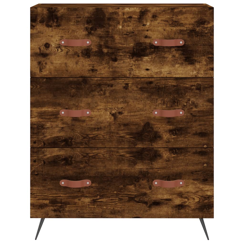 Kommode Räuchereiche 69,5x34x90 cm Holzwerkstoff