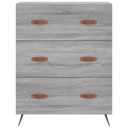Kommode Grau Sonoma 69,5x34x90 cm Holzwerkstoff