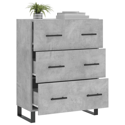 Sideboard Betongrau 69,5x34x90 cm Holzwerkstoff