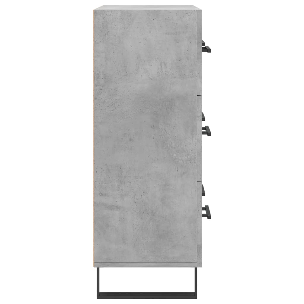 Sideboard Betongrau 69,5x34x90 cm Holzwerkstoff