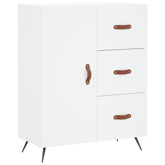 Skænk Hvid 69,5x34x90 cm Træ Materiale
