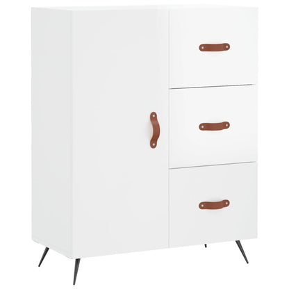 Sideboard Hochglanz-Weiß 69,5x34x90 cm Holzwerkstoff