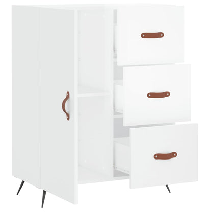 Sideboard Hochglanz-Weiß 69,5x34x90 cm Holzwerkstoff