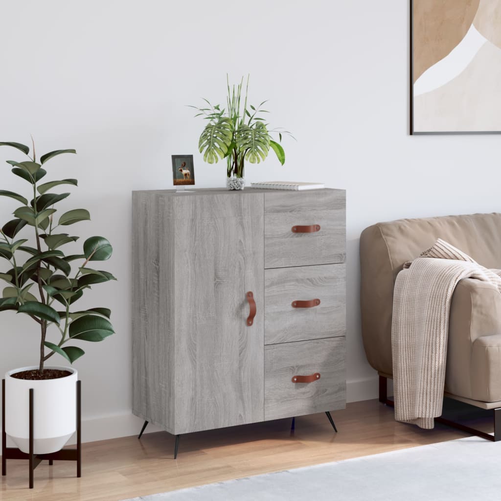 Sideboard Grau Sonoma 69,5x34x90 cm Holzwerkstoff