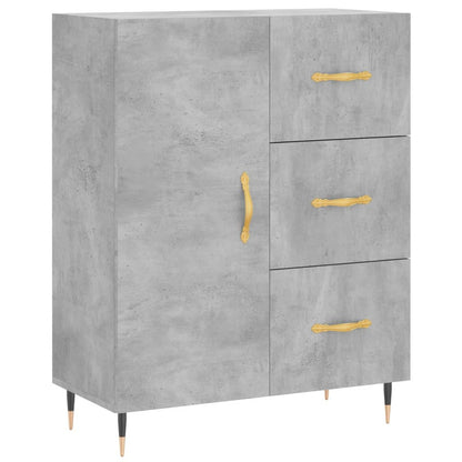 Sideboard Betongrau 69,5x34x90 cm Holzwerkstoff